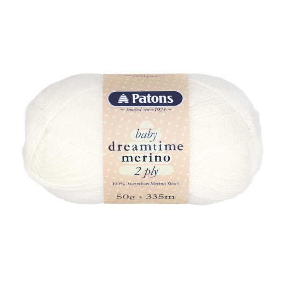 Patons Baby Dreamtime Merino 2 Ply.