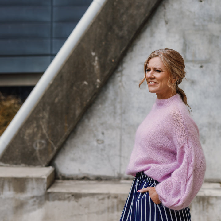 Plait Sleeve Sweater