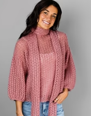 Alpaca Yarns 1414 Whisper Blousey Sweater Scarf