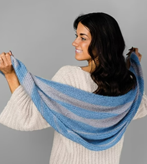 Alpaca Yarns 1420 Whisper Stripe Scarf
