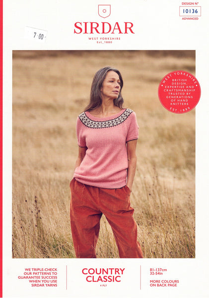 Sirdar Pattern 10136.