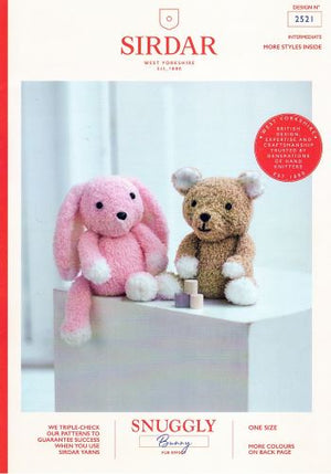 Sirdar Pattern 2521 Teddy and Bunny Toy - (10ply)