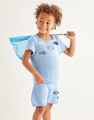 Sirdar Pattern 2575 Under the Sea Top & Shorts - (8ply Child)