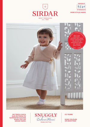 Sirdar Pattern 5240 Wrap Cardigan - (8ply Baby)