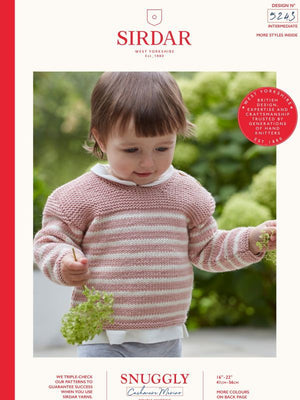 Sirdar Pattern 5243 Striped Jumper - (8ply Baby)