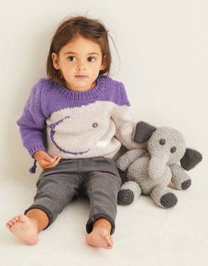 Sirdar Pattern 5375 Elephant Sweater & Toy - (8ply Baby)