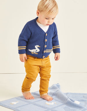Sirdar Pattern 5376 Duck Cardigan & Blanket - (8ply Baby)