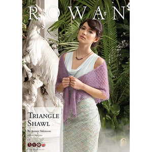 Rowan Pattern Triangle Shawl.