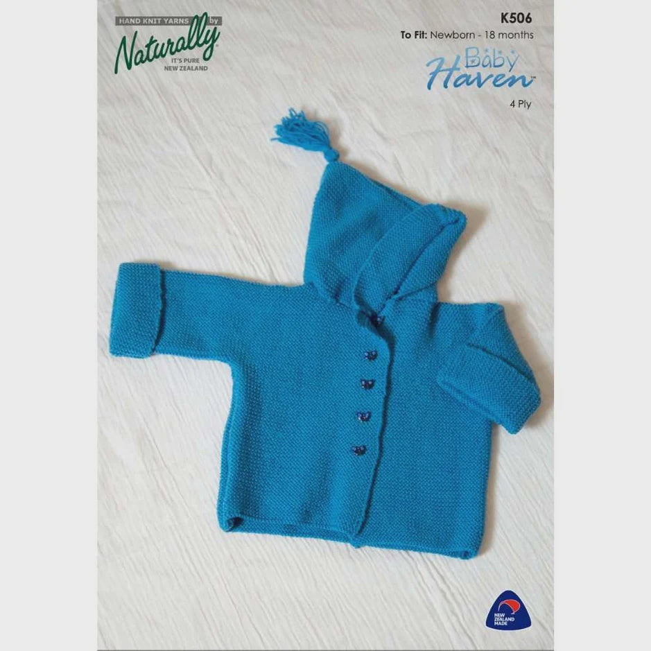 Garter Stitch Jacket with Hood - K506