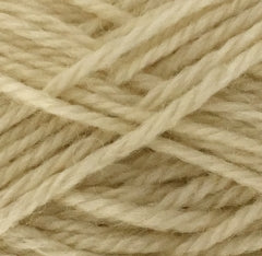 Woolly Red Hut yarn in shade cream.