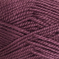 Woolly Red Hut yarn in shade dark lilac.