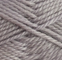 Woolly Red Hut yarn in shade silver.