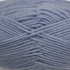 Woolly Red Hut yarn in shade soft blue.