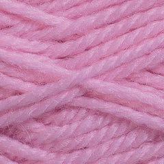 Woolly Red Hut yarn in shade soft pink.