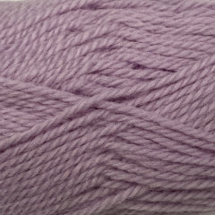 Woolly Red Hut yarn in shade soft violet.