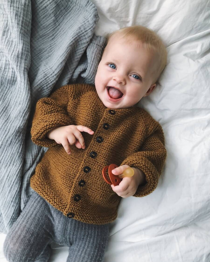 Beginners Jacket (Baby) by Petite Knite Kit in Merino