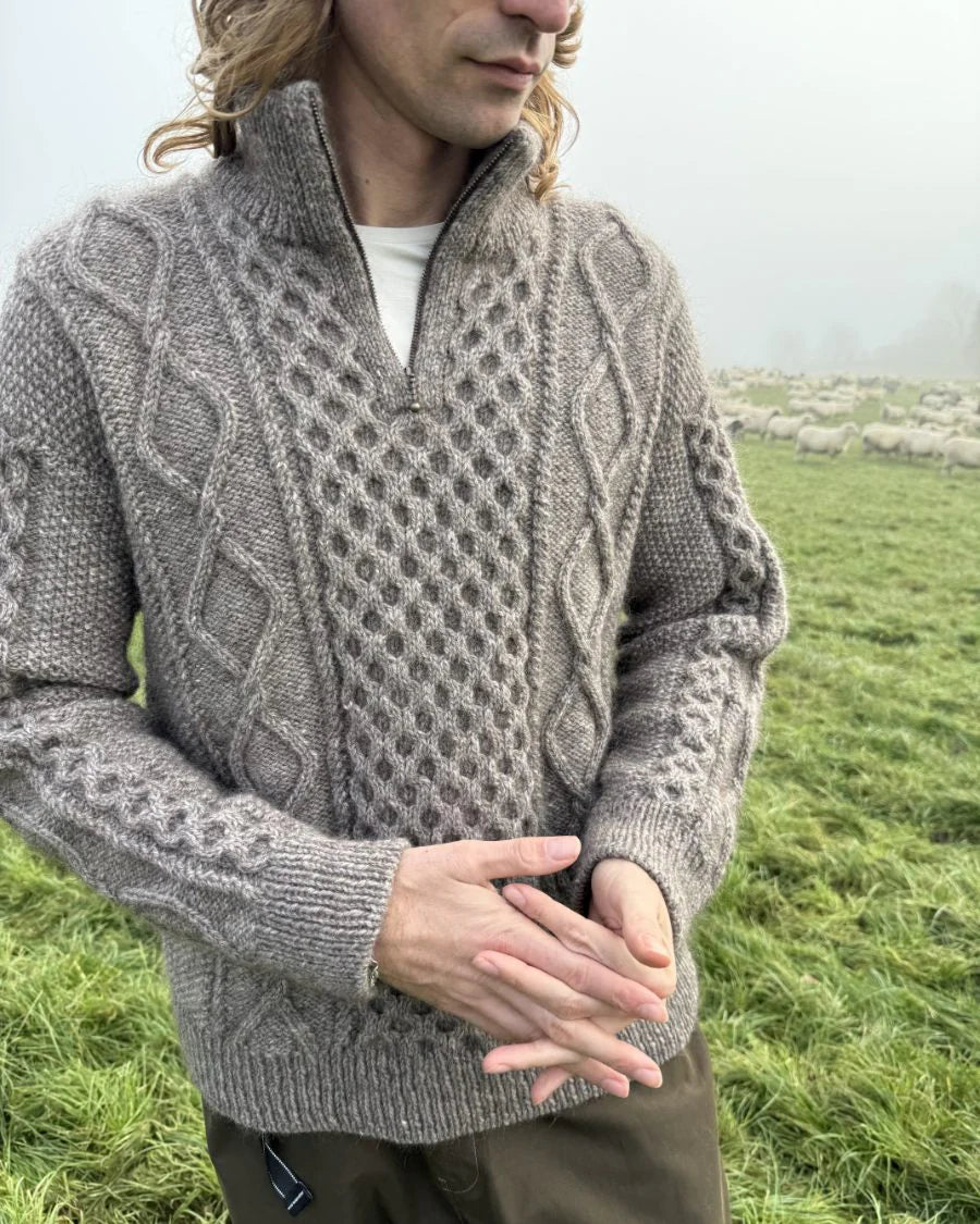 Dagmar Zipper Sweater - Petite Knit - Mens
