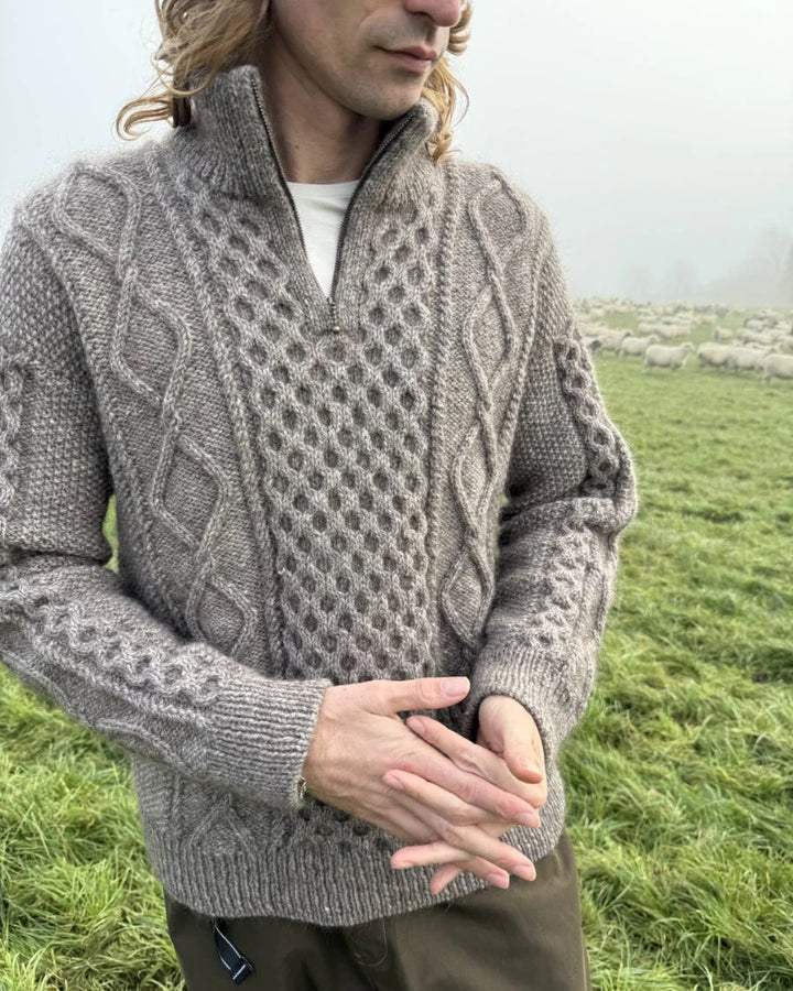Dagmar Zipper Sweater - Petite Knit - Mens