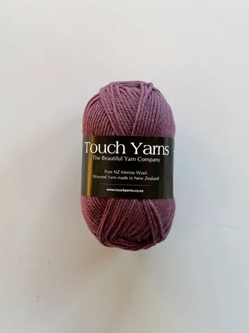 Touch Yarns Pure Merino 8 Ply.