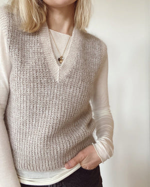Friday Slipover V-neck  - Petite Knit Woman