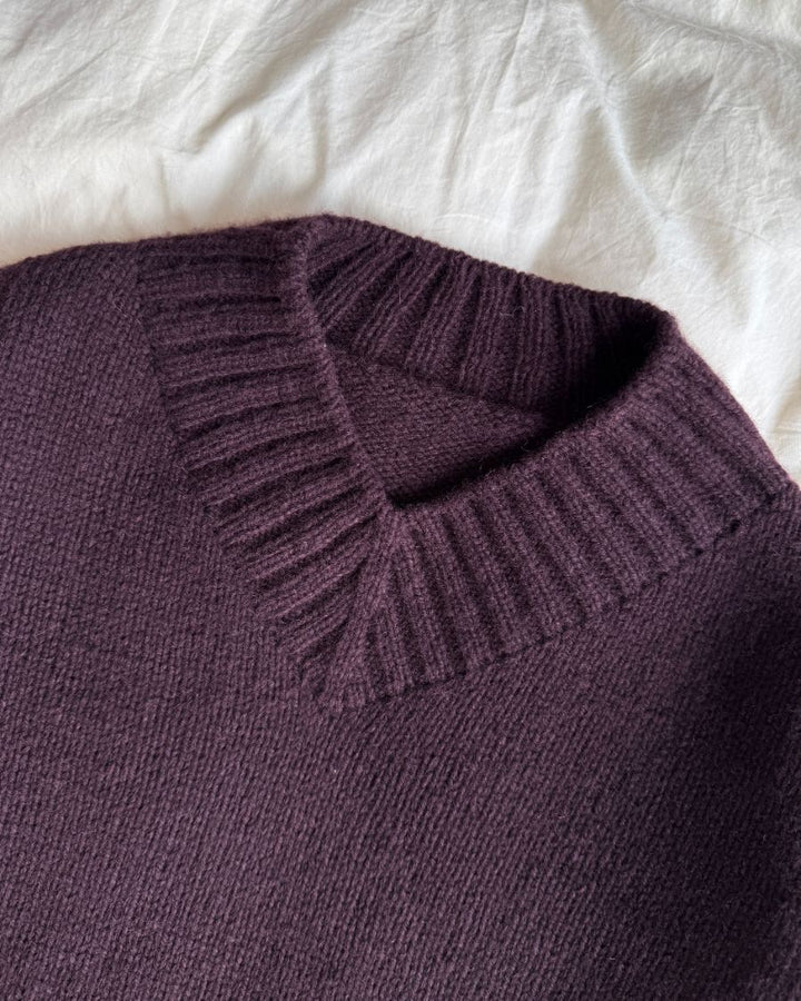 Hannah Sweater V veck- Petite Knit
