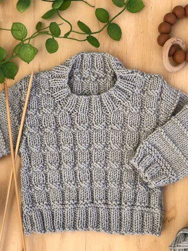 The Jimmy Jumper in Touch Yarn 8 ply