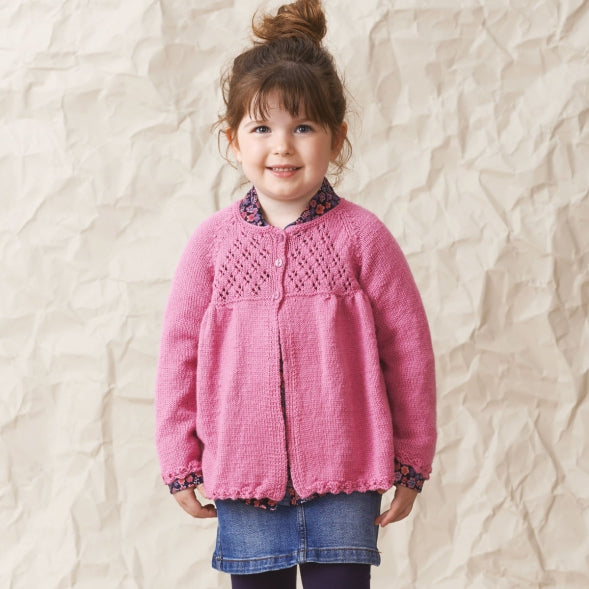 Baby Merino 4 Ply Cardigan Knitting Pattern