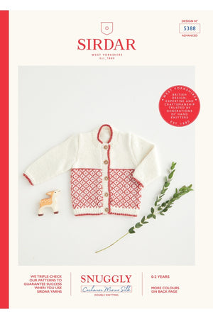 Sirdar Pattern 5388 Fair Isle Cardigan - (8ply Baby)