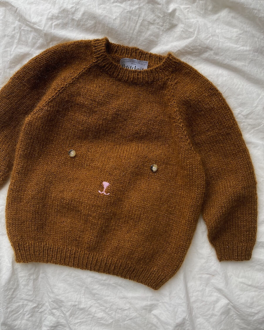 Teddy Bear Sweater - Child's Petite Knit
