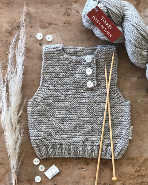 Touch Yarns Pattern 145 Tinkers Vest and Hat.