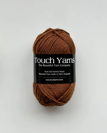 Touch Yarns Pure Merino 8 Ply.