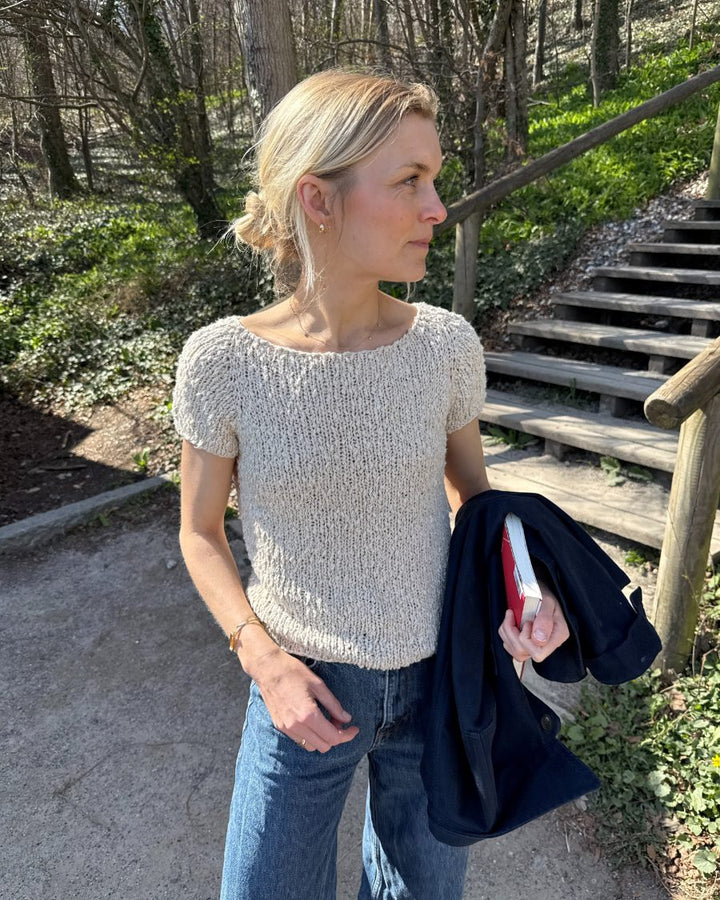 Wave Tee in Fibra Natura Papyrus