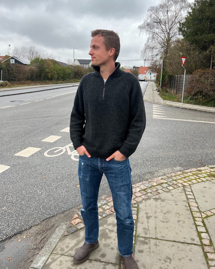 Zipper Sweater Light Men's Petite Knit