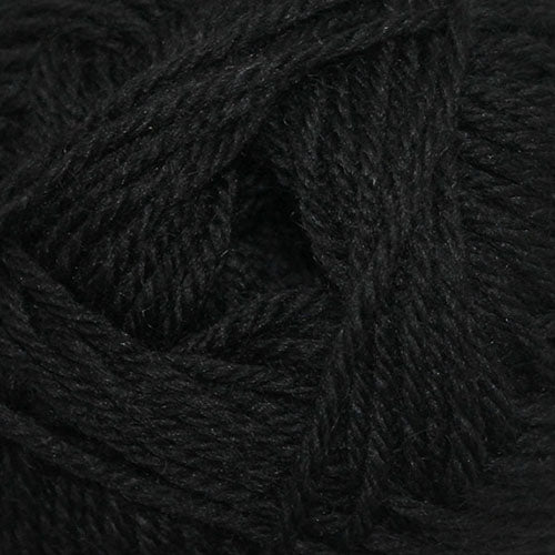 A close up of black Broadway Purely Wool DK 8 Ply