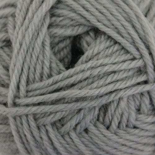 A close up of grey Broadway Purely Wool DK 8 Ply yarn