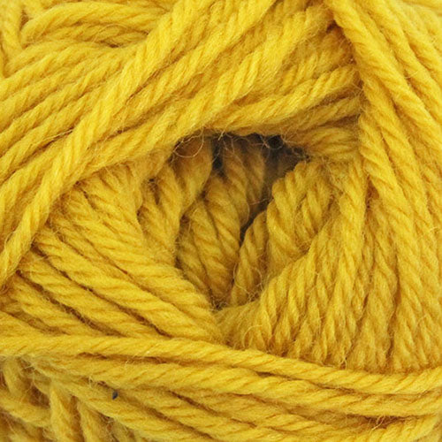 A close up of yellow Broadway Purely Wool DK 8 Ply yarn