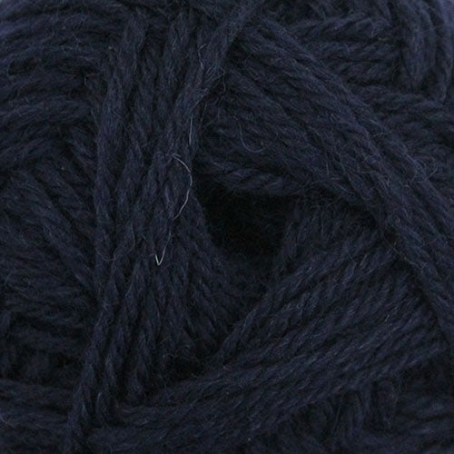 A close up of navy Broadway Purely Wool DK 8 Ply yarn