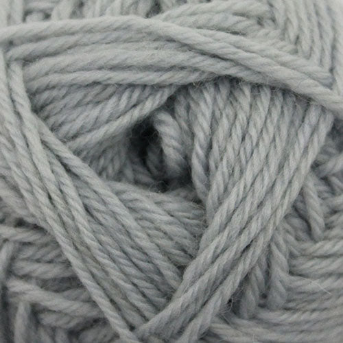 A close up of Broadway Purely Wool DK 8 Ply yarn in shade silver