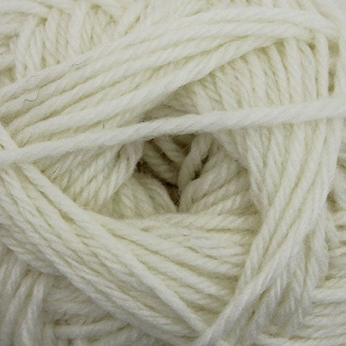 A close up of white yarn