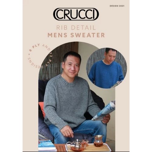 Rib Detail Sweater in Crucci Pure Wool Kit