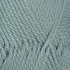 A close up of Crucci Luxury Merino Crepe 8 Ply yarn in shade duck egg