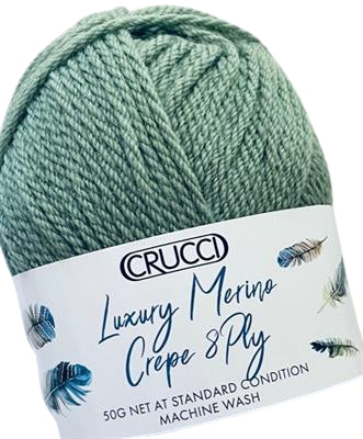 Crucci Luxury Merino Crepe 8 Ply.