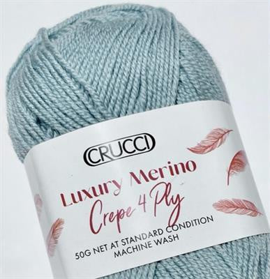 Crucci Luxury Merino Crepe 4 Ply.