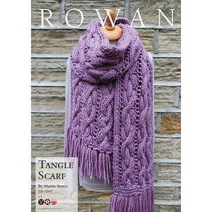 Rowan Pattern Tangle Scarf.