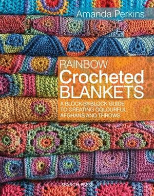 Book - Rainbow Crocheted Blankets by Amanda Perkins.